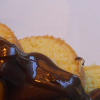 Pan d'arancio con salsa al cioccolato
