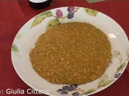 Benvenuti a tavola - Risotto alla zucca e Pinot Nero di Pian delle Vette