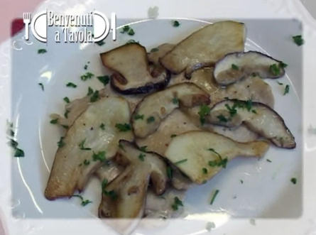 Benvenuti a tavola - Scaloppine ai funghi porcini