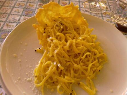 Tagliolini cacio e pepe con Piave DOP