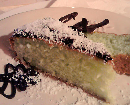 Torta menta, cioccolato e cocco.