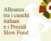 Logo dell'alleanza tra i cuochi italiani e i presidi Slow Food